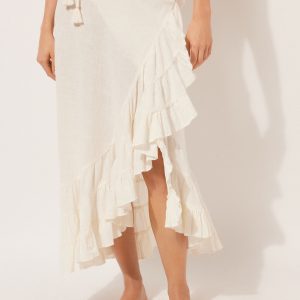 Long Ruffled Skirt