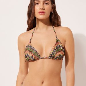 Triangle Swimsuit Top Bright Optical