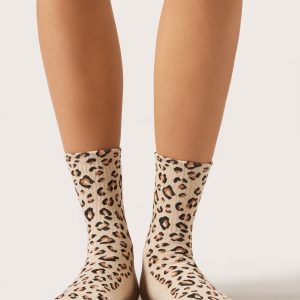 Animal Print Short Sport Socks