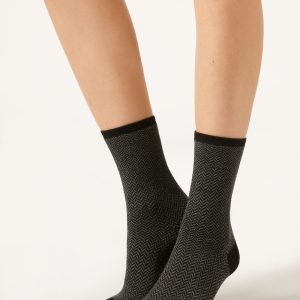 Herringbone Short Socks
