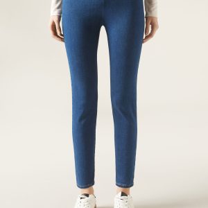 High Waist Skinny Denim Leggings